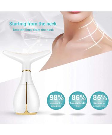 Ms.W 3-in-1 Beauty Massager for Face and Neck with Heat, Vibration and LED - Electric Facial Tool for Skin Firming and Smoothing - Buy Online on GoSupps.com