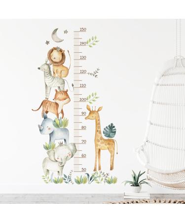 Forest Animals Growth Chart Wall Decals for Kids | DIY Mural Stickers | Childrens Room Wall Art 50-150cm - Buy Online on GoSupps.com