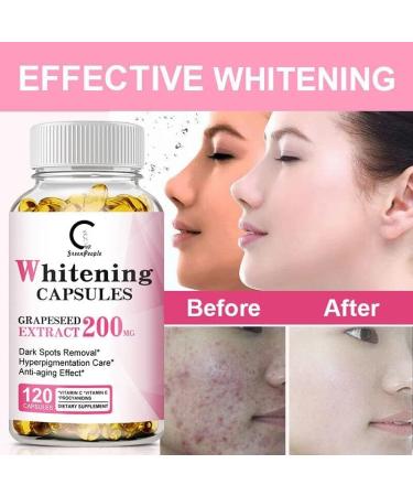 VEBA Whitening Capsules - Dark Spot & Acne Scar Remover | Vegan Skin Bleaching with Anti-Aging & Antioxidant Benefits - Buy Online on GoSupps.com