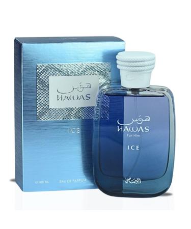 RASASI Hawas Ice For Men & Hawas For Women - EDP Sprays 100ML (3.4 OZ) Long Lasting Exquisite Scent Luxurious Fragrance Bundle. LUXURIOUS BUNDLE - Buy Online on GoSupps.com
