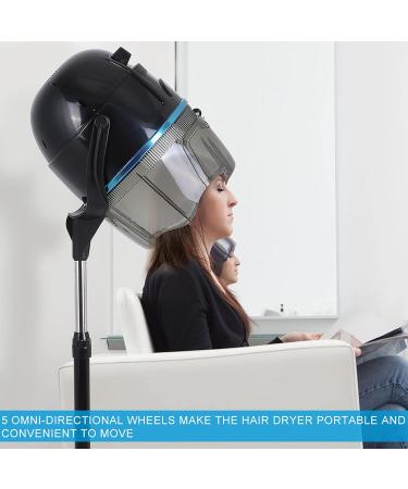 Adjustable Hooded Stand Up Hair Bonnet Dryer Adjustable Hooded Floor Dryer 1000W Professional Salon Hair Dryer Hair Dryer with Wheels - Buy Online on GoSupps.com