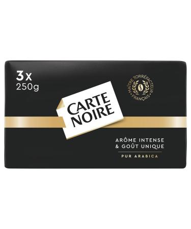CARTE NORE Caf MouL'ou 100% AraBIa au Go t Intense Ar me Classique Pr serv (3x250g) - Le lot de 3