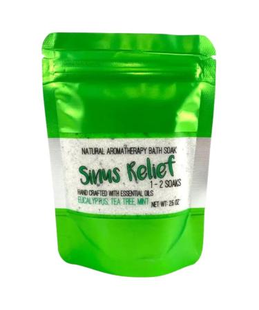 Eucalyptus Mint Bath Salts for Sinus Relief and Congestion Natural Scent 0.83 Ounce (Pack of 6)