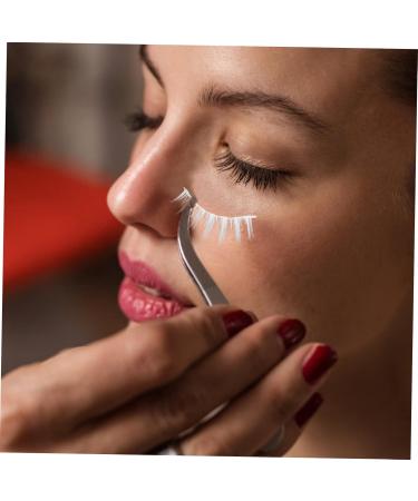 Beatifufu 2 Pairs White False Eyelashes White Individual Lashes Reusable Cosplay Lashes White Curly Eyelashes White Fake Eyelashes White Faux Eyelashes Chemical Fiber 5d Tool Luxurious - Buy Online on GoSupps.com