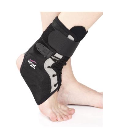 TYNOR Ankle Brace (L(9.6-10.8) inches) (Black) L(9.6 - 10.8) inches