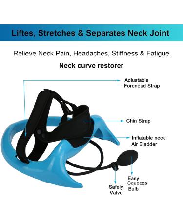 Posture Neck Exercising Cervical Spine Hydrator Pump - Relief for Stiffness and Neck Pain, Neck Curve Restorer - Buy Online on GoSupps.com