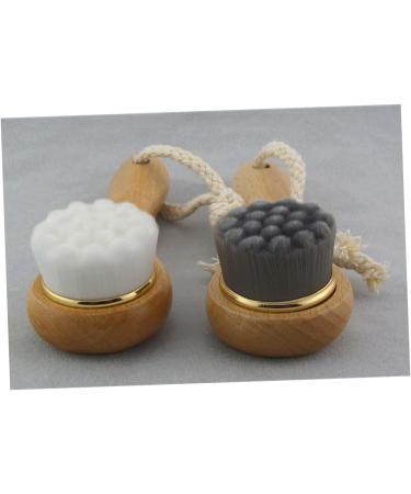 Beaupretty Cleanser Brush Facial Cleaning Brush Cleansing Brush face Cleaner Brush face scrubbers face Brush Facial Scrubber Face Cleaning Brush Facial Brush Dry Brushing Wooden Handle Bamboo - Buy Online on GoSupps.com