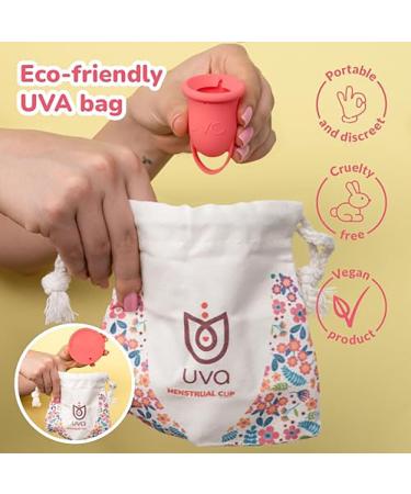 UVA 2 Reusable Menstrual Cup Kit - Size A for Moderate Flow | Durable Leak-Proof Silicone | Includes Sterilizer & Travel Bag | Eco-Friendly Period Solution - Buy Online on GoSupps.com
