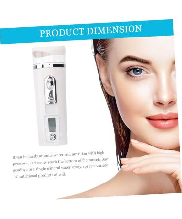 BIUDECO Hydrating Instrument Face Sprayer Portable Facial Mister Fog Humidifier Handheld Steamer White Abs - Buy Online on GoSupps.com