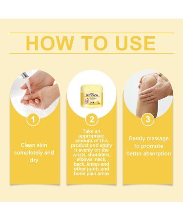 MrCuvaryas Bee venom joint cream bee venom ointment Bee Venom Joint Relief Gel 20g bee venom ointment Bee Venom Joint Relief Gel joint pain relief bee venom gel for parents workers elderly - Buy Online on GoSupps.com