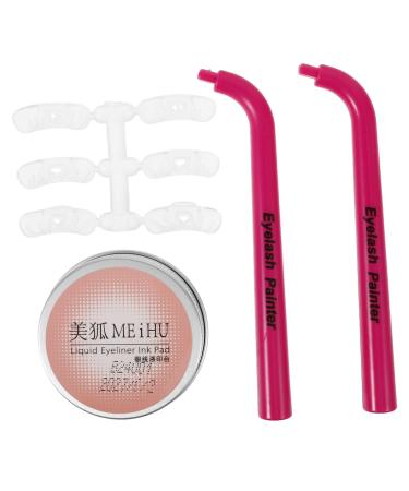 Beatifufu 1 Set Eye Makeup Aid False Eyelashes Stamp Cosmetics Eyelashes Stamps Eyelash Stencil for Makeup Lash Stamp for Lower Lashes Eyelash Stamps Lower Eyelash Makeup Tool