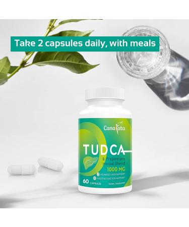 TUDCA Liver Support 1000mg - 60 Vegan Capsules with Milk Thistle Blend for Liver Cleanse & Detox - 60 Count - Buy Online on GoSupps.com
