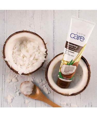 Buy 2 x Avon Care Restoring Moisture Hand Cream with Coconut Oil - 75 ml | Hydrating Hand Cream for Soft Skin | International Shipping Available - Buy Online on GoSupps.com