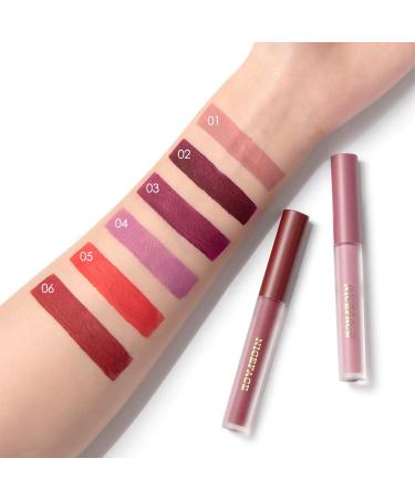 Shop 6 Color Velvet Matte Liquid Lip Gloss | Waterproof & Long Lasting Lipstick for All Skin Types - Buy Online on GoSupps.com