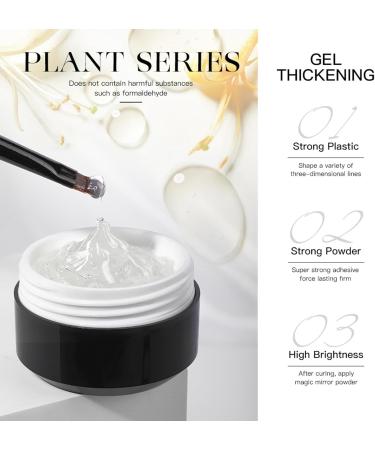 Solid Building Gel for Nails Strong Adhesive Nail Extension Glue Hard Gel | Solid Nail Polish 15ml Carving Glue Nail Art Accessories UV LED Gel for Nail Art Beginners - Buy Online on GoSupps.com