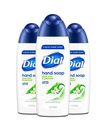 Henkel Company Dial Hand Soap Aloe Vera and Jasmine 8.5 Oz Refills Bundle with 3 Aloe Vera and Jasmine Hand Soaps For Bathroom  Kitchen  Home ( jasmine hand soap refill