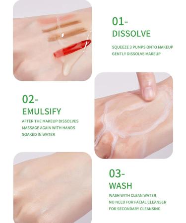 Nettoyant base d'huile - jetables huile de nettoyage en profondeur Soins de la peau D maquillant pour les yeux Travel Essentials Baume d maquillant - Buy Online on GoSupps.com