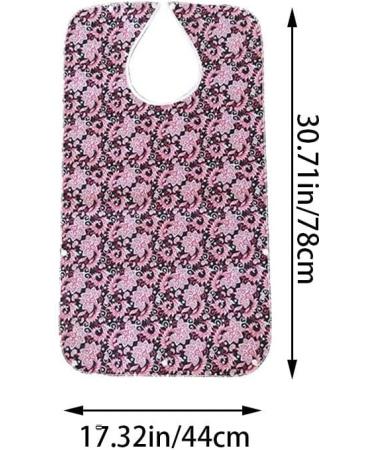 Adult Bibs for Eating with Crumb Catcher 3pcs Waterproof Reusable Clothing Protectors for Elderly Women - Buy Online on GoSupps.com