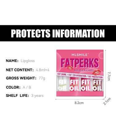 Hydrating Lip Gloss & Lip Oil Gift Set | Nourishing Tinted Lip Care for Smooth Glossy Finish B Lip Oil #025 - Buy Online on GoSupps.com