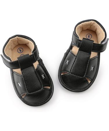 MK MATT KEELY Baby Boys Soft Sole Sandals | 3-6 Months | Black - Buy Online on GoSupps.com