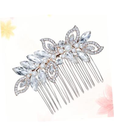 Angoily 1pc Hair Jewels for Women Hair Comb Flower Girl Hair Accessory Bridal Womens Hair Clips Rhinestone Hair Clip Womens Barrettes for Hair Wedding Hair Accessories Bride - Buy Online on GoSupps.com