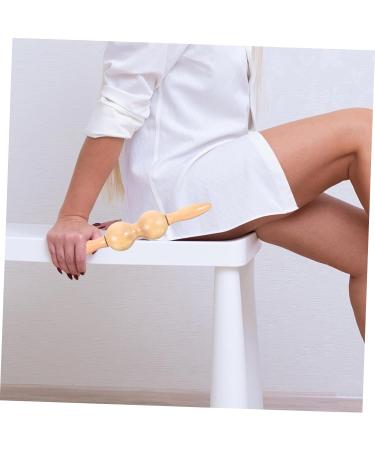ToddMomy 3in1 Meridian Acupressure Massage Roller - Manual Leg Muscle Massager | Unique Wooden Massage Tools & Accessories (31x6cm Set of 3) - Buy Online on GoSupps.com
