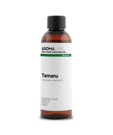 ORGANIC - TAMANU Oil - 100mL - 100% Pure Natural Cold Pressed and Cosmos Certified - AROMA LABS (French Brand) 100 ml (Pack of 1)