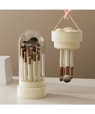 3-in-1 Makeup Brush Cleaner & Organizer | Silicone Cleaning Bowl & Drying Holder for Cosmetics - Buy Online on GoSupps.com