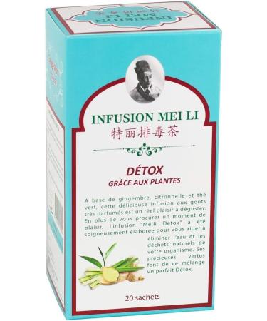 Set of 3 Slimming Teas - Mei Li Infusion - Fine Tonic # Slimming and Draining # Extra Kilos Less # Detox - 3 Boxes of 20 Bags - Buy Online on GoSupps.com