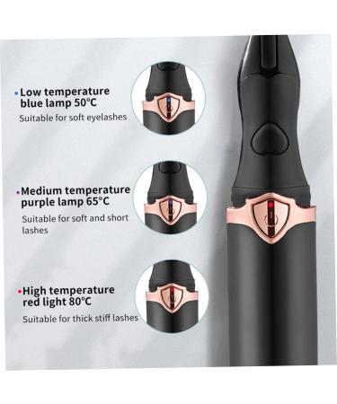 1 Pcs Electric Heated Eyelash Curler - Rechargeable & Long Lasting Lash Curler for Effortless Makeup in Black - Buy Online on GoSupps.com