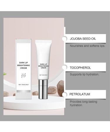 Dark Lips Brightening Cream Lip Lightening for Dark Lip Treatment Lip Scrub for Smokers Dry and Uneven-Toned Lips Lip Lightening Gloss Lip Brightener Restores Natural Natural Pink Tone 0.35oz - Buy Online on GoSupps.com
