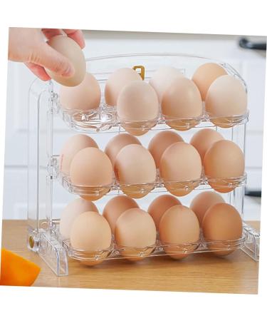 Kitchen Accessories Clear Egg Multi-layer Tray Household Storage Kitchen Container re-usable - Buy Online on GoSupps.com