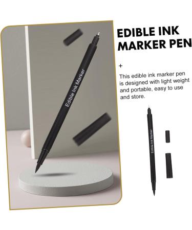 BESTonZON 10 Pcs Baking Pen Edible Ink Marker Baking Ink Pen Baking Painting Pens Edible Pens for Cookie Decorating Edible Ink Pen Dual Tip Markers Plastic Double Head Decorate - Buy Online on GoSupps.com