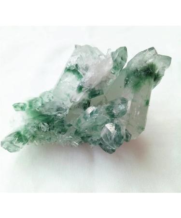 Choice of Gifts 300g Natural Green Ghost Quartz Cluster Crystal Cluster Vibration Stone - Buy Online on GoSupps.com