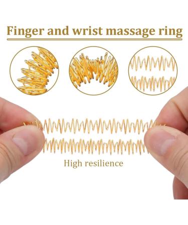 Menyiyds 12 PCs Finger Hand Joint Massager Set - Shiatsu Rings & Wrist Massage Bracelets for Better Blood Circulation & Stress Relief - Buy Online on GoSupps.com