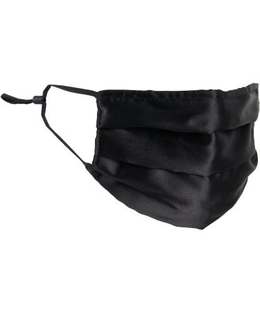 HABAC STUDIO Pack of 5 Satin Silk Face Masks Reusable Cover Bandana Balaclavas Face Masks Washable UK Black Face Mask with Nose Wire Pleated Face Mask for Women Men Adjustable. Darks - Buy Online on GoSupps.com