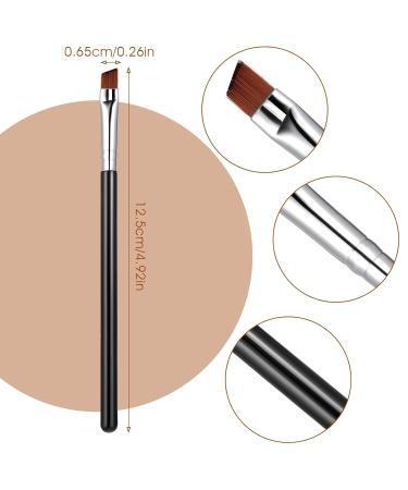 Buy WLLHYF 10 PCS Angled Eyeliner & Eye Shadow Brush Set - Soft Synthetic Bristles for Precise Makeup | International Shipping Available - Buy Online on GoSupps.com