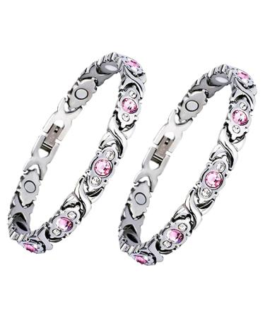 Magnetic tabs for women lymphatic drainage Magnetic tabs for women pack lymphatic drainage Magnetic hardship for men women lymphdetox magnetic light bond weight loss (silver-2 pc)