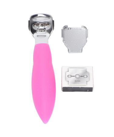 Callus Shaver Remover Stainless Steel Callus Trimmers Hard Skin Dry Skin Remover Calluses Planer Pedicure Foot File Tool Pink