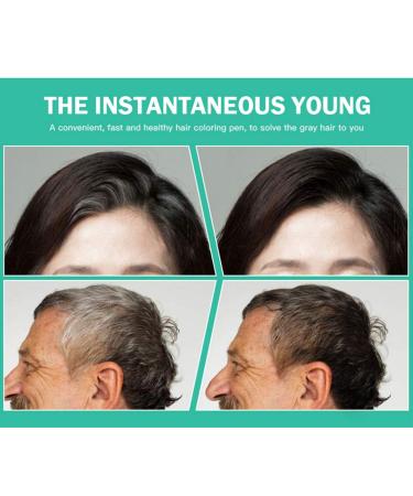 Gowwim Root Touch Up Hair Coloring Dye Pen - Semi-permanent Gray Coverage (Black) - Buy Online on GoSupps.com