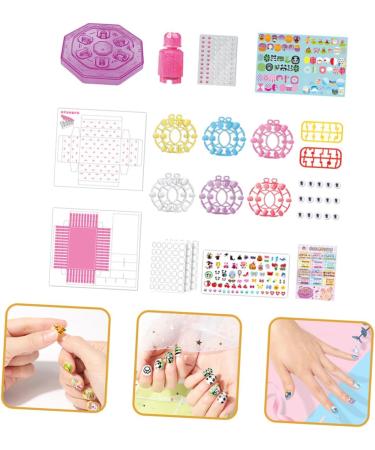 minkissy 3 Sets Children's Nail Art Toys Nail Kit Children Nail Art Kit Nail Art Decoration Nails Kit Children Manicure Toy Kid Nail Polish Flash Toy Kids Toys Toddler Girl Plastic Decorate - Buy Online on GoSupps.com