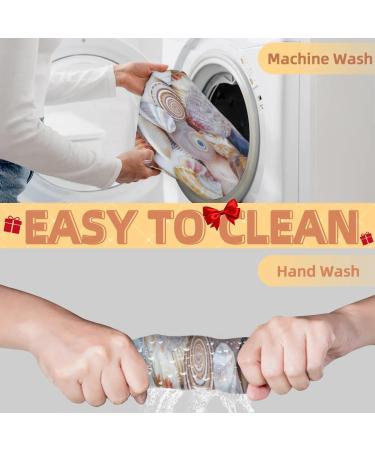 Beard Bib Apron for Men - Non-Stick Waterproof Hair Catcher & Grooming Cloth | Seashell Pattern - Buy Online on GoSupps.com