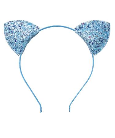 LIRILA Glitter Cat Ear Headband Ribbon Hair Band for Women & Girls - Pack of 6 Colors - Buy Online on GoSupps.com