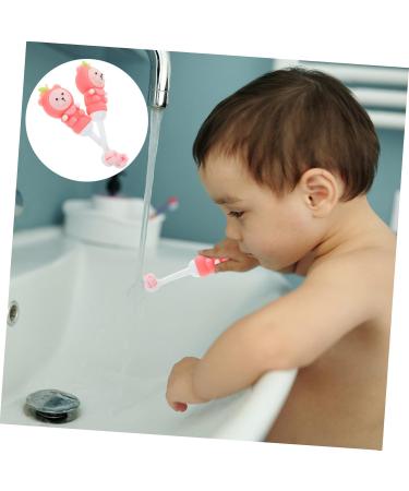 Oatipho 2st Children's Toothbrush - Cute Bear Design Soft Bristles Travel-Friendly Pink Baby Toothbrush (1 Pack) - Buy Online on GoSupps.com