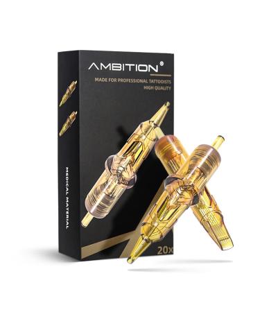 Ambition Glory Tattoo Cartridges #8 Bugpin 3RL Needles Disposable 20pcs 0.25mm 3 Round Liner for Rotary Tattoo Machine Supply 0803RL