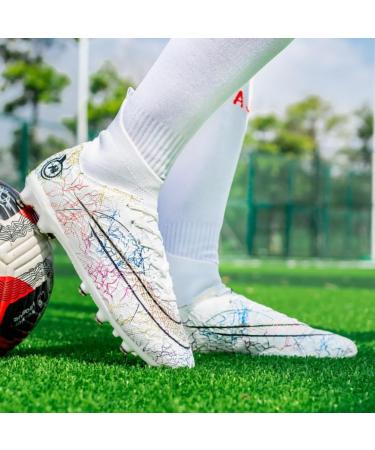 Buy HmhnSya Professional Soccer Shoes for Men & Kids - High Ankle Training Spikes Unisex Sneakers Size 44 EU - Buy Online on GoSupps.com