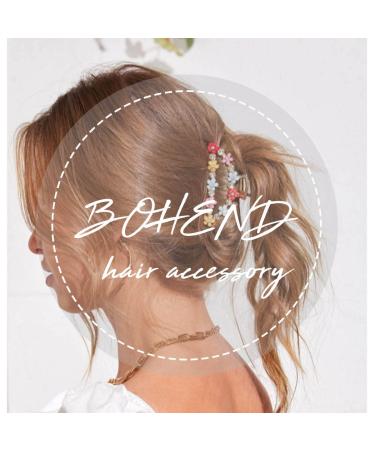 Bohend Mini Flower Hair Claw Clips - 10 Pcs Rhinestone Thick Non-Slip Hair Accessories for Women & Girls | Strong & Durable Styling Tools - Buy Online on GoSupps.com
