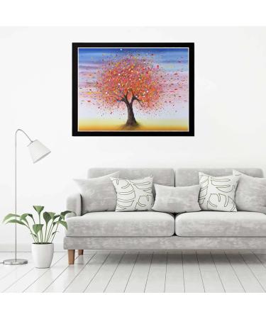 Colorful Tree Plant 5D Diamond Painting Kit - Round Full Drill Crystal Rhinestone Embroidery Cross Stitch Diamond Arts - 12x16 Inch - Buy Online on GoSupps.com