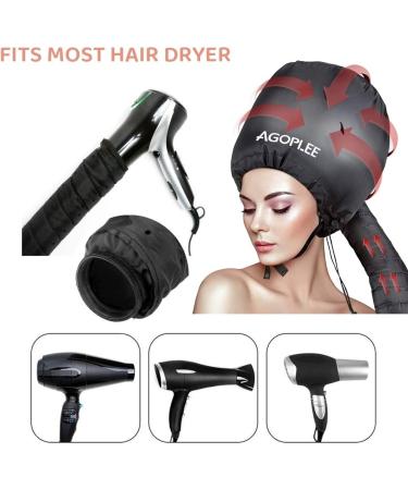 Adjustable Soft Bonnet Hood Hairdryer Attachment for Hand Held Hair Dryer - Ideal for Drying, Styling, Curling, Deep Conditioning - Buy Online on GoSupps.com