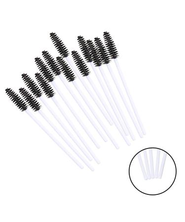 Elisel 100 PCS Disposable Eyelash Brushes - Mascara & Eyebrow Applicators - Cosmetic Makeup Tool Kits (White-Black) | Shop Internationally - Buy Online on GoSupps.com